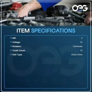 Motor de arranque case c/motor Cummins 8.3L , John Deere 2.9L 4.5L 5.9L 6.8L, Perkins 2.5L sistema Delco 28MT OSGR 12V 10D-40mm CW